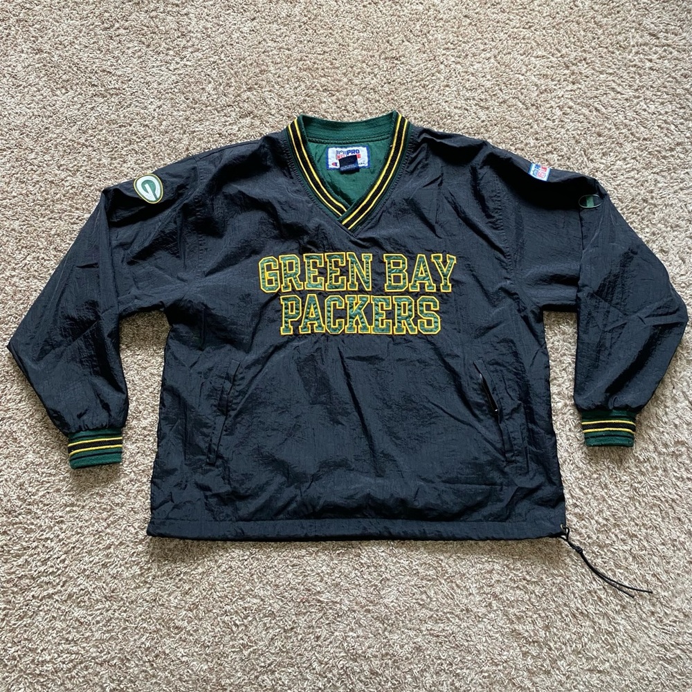Vintage 90's Green Bay Packers NFL Pro‎ Line Champion Pull Over Men's Size LARGE